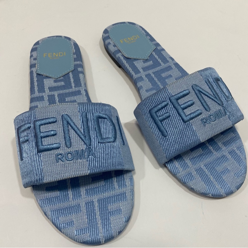 Fendi Women's Blue Sandals